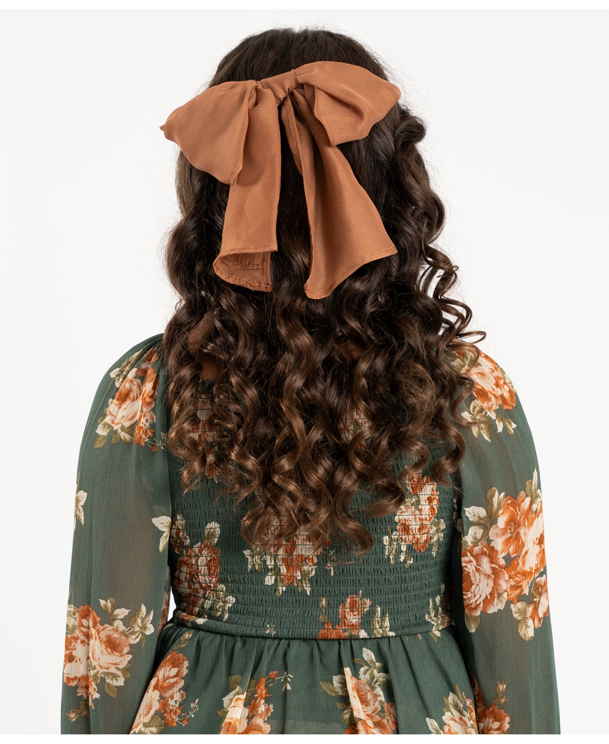 Rare Editions Big Girls Tiered Chiffon Dress with Hair Tie and Necklace, 3-Pieces