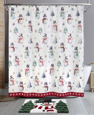 Winter Snowman Shower Curtain, 72" x 72"