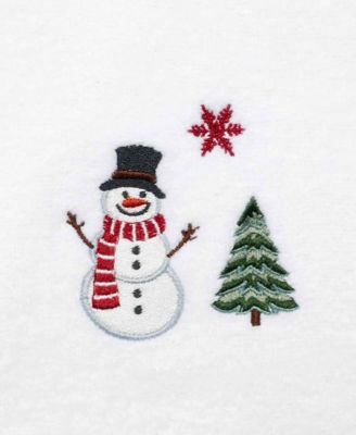 Winter Snowman Cotton Hand Towel, 28" x 16"