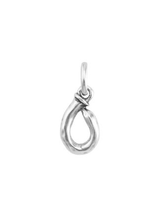 UNOde50 Little Alphabetical Metal Alloy Pendant Charms - Silver O