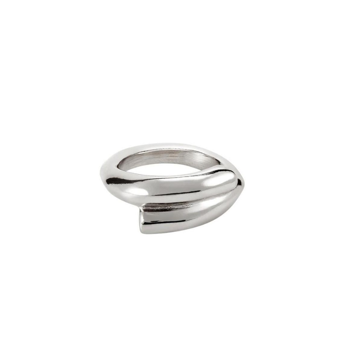 UNOde50 Closed in the Middle Tube-Shaped Metal Alloy Ring - Gold