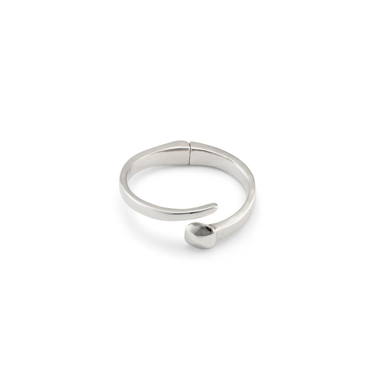 UNOde50 Sterling Silver and 18K Gold Plated Rigid Nail Shape Bracelet - Gold
