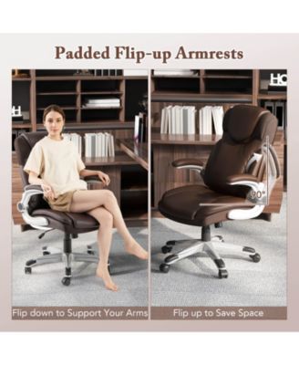 Ergonomic Office Chair PU Leather Executive Swivel