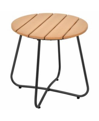 3 Pieces Patio Bistro Furniture Set with Armrest and Soft Cushions