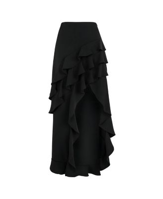 Women's Long Skirt with Flounced