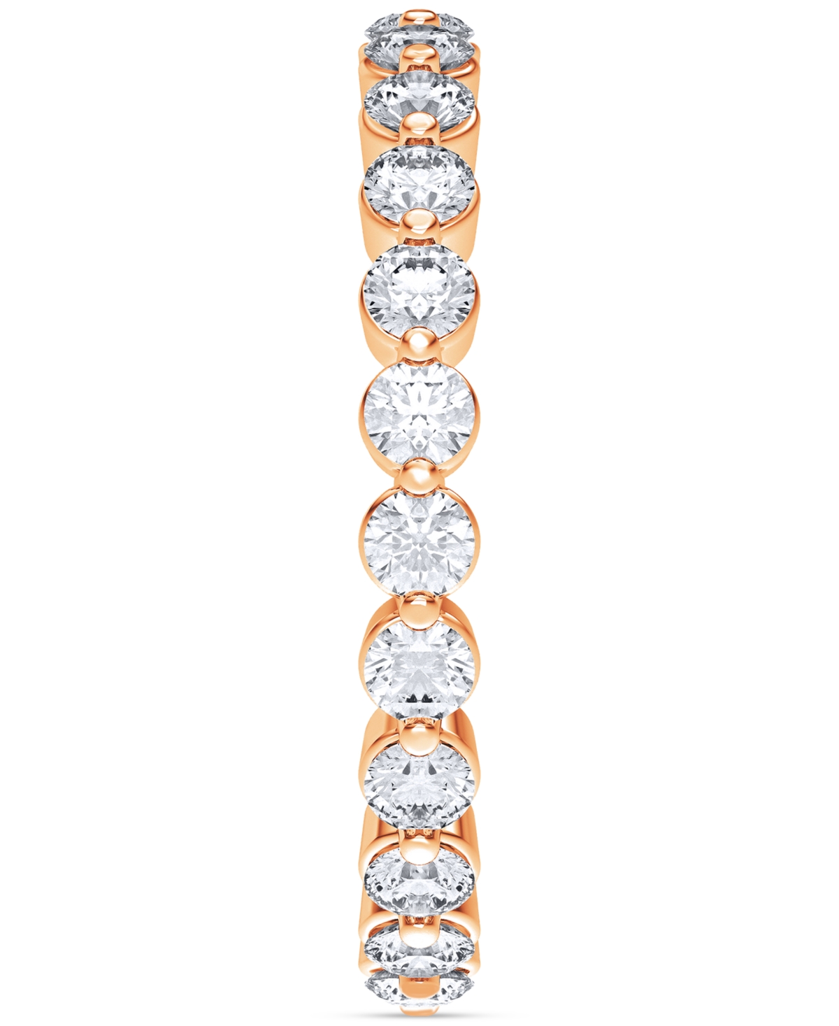 Macy's Diamond Eternity Ring (1 Ct. T.w.) In Platinum Or 14k Gold In Rose Gold