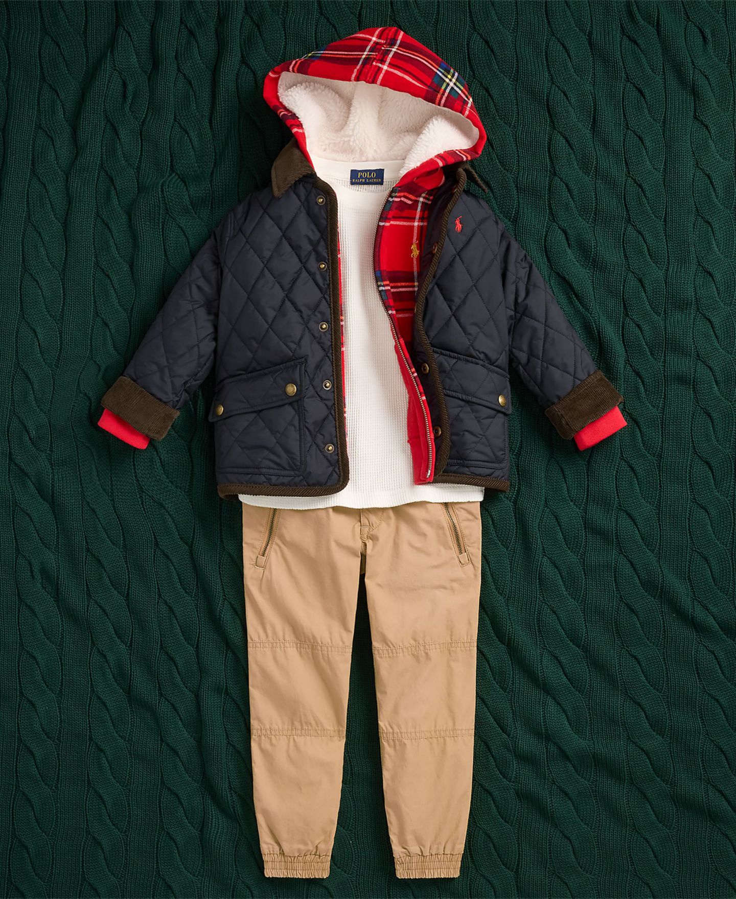 Брюки Polo Ralph Lauren Cotton Poplin Jogger Pant для мальчиков, цвет: Верблюжий — фото 4