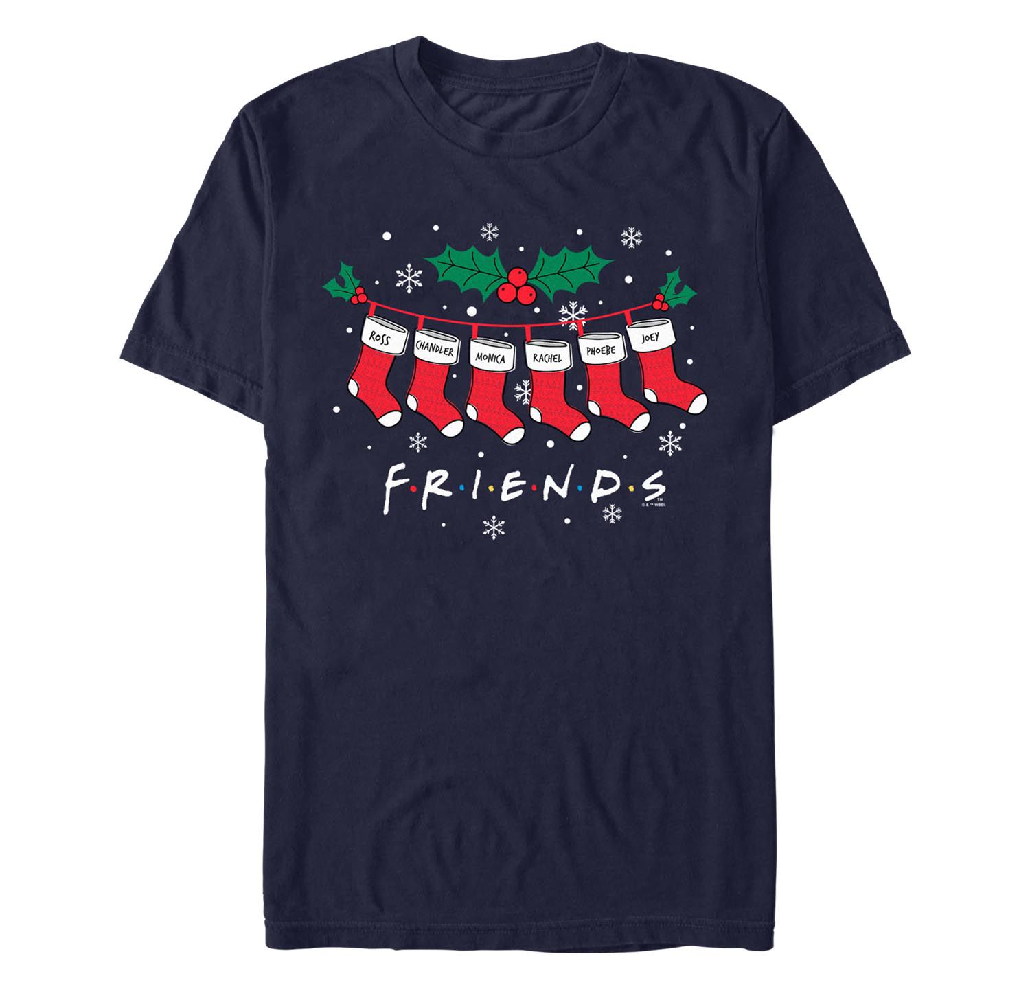 Men's Holiday Friends Short Sleeve T-Shirt