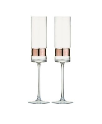 SoHo Champagne Flutes, Set of 2