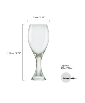 Manhattan White Wine Glasses, Set of 2
