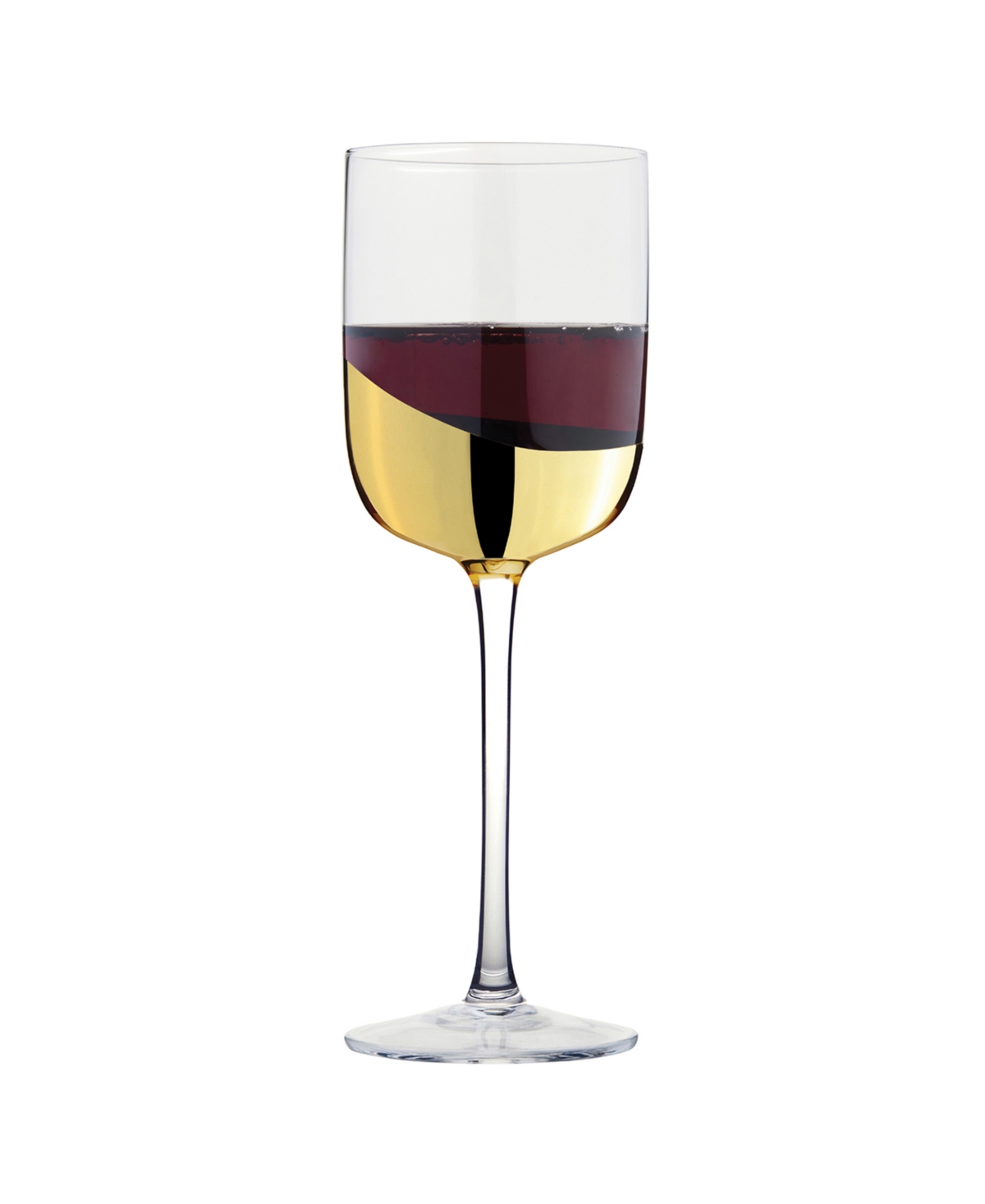 Anton Studio Designs Wave Wine Glasses, Set Of 2 In Gold