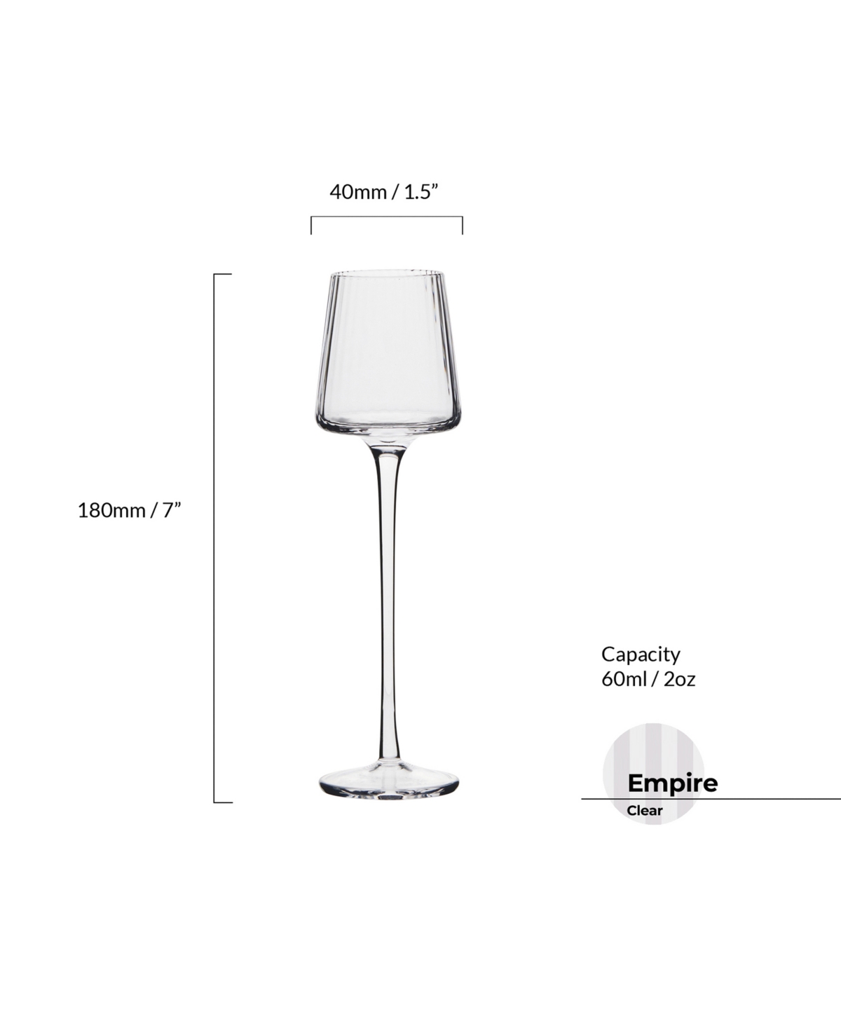 Anton Studio Designs Empire Clear Cordial Glasses, Set Of 4 In Clear