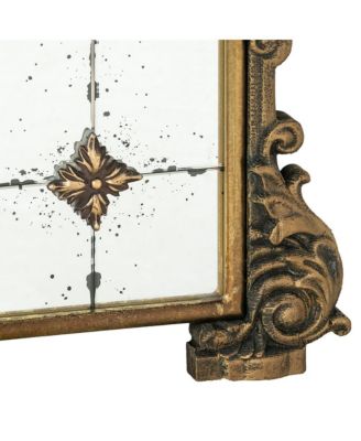 Antique Gold Arched Mirror, Full Length for Living Room