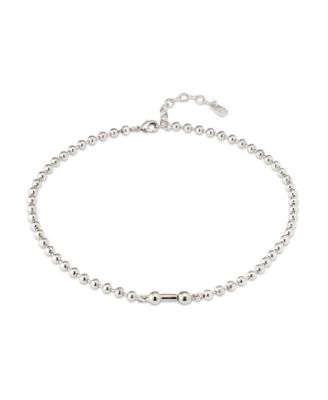 Sterling Silver Cylindrical Charm Necklace 