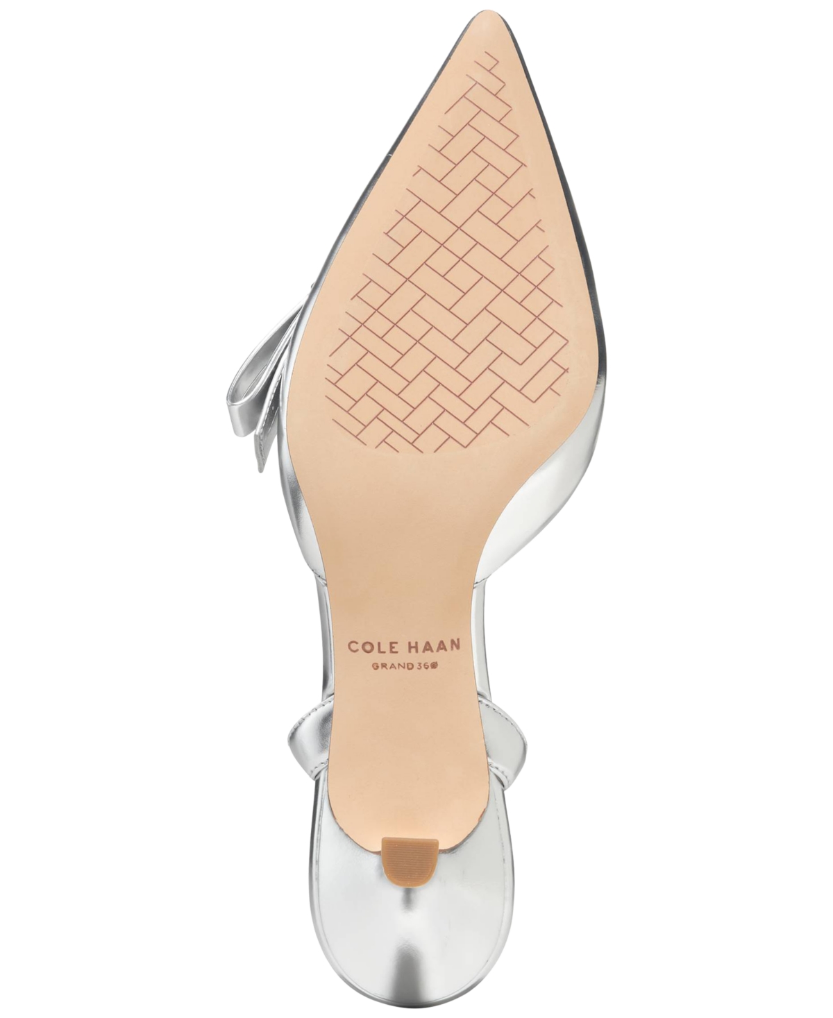 Cole Haan Women's Noella Bow Slingback Pumps In Silver Specchio