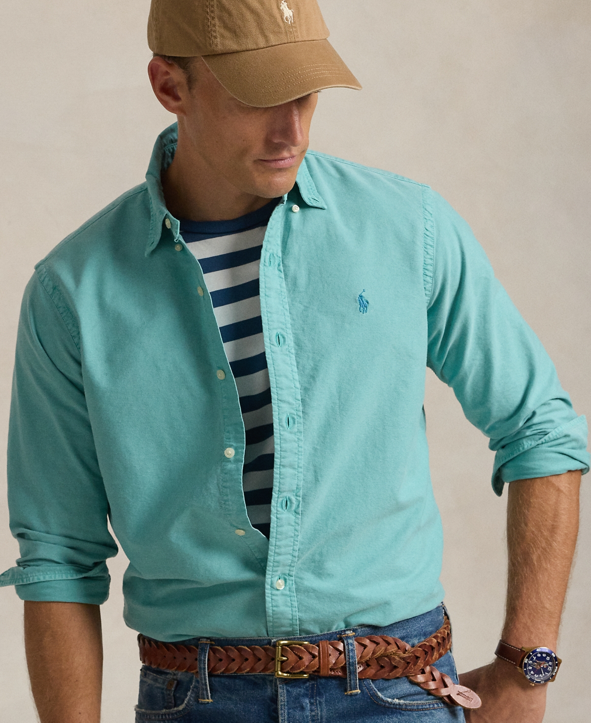 Polo Ralph Lauren Men's Garment-Dyed Oxford Shirt