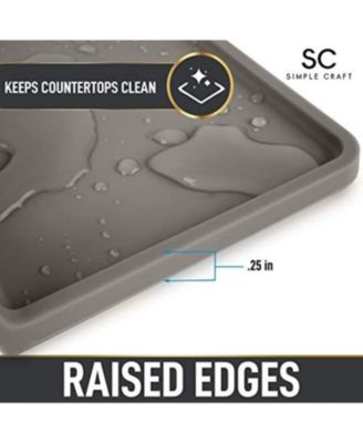 Silicone Utensil Rest with Drip Pad for Multiple Utensils - Kitchen Utensil Holder for Ladles & Tongs