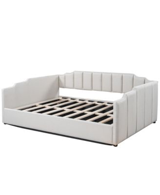 Full Size Upholstered Underneath Storage Daybed