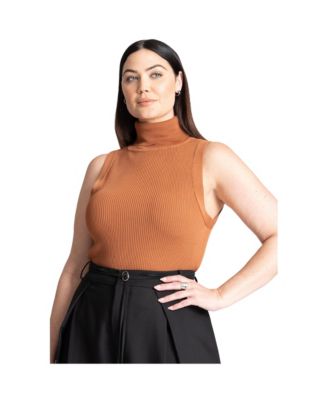 Women's Plus Size Turtleneck Layering Sweater