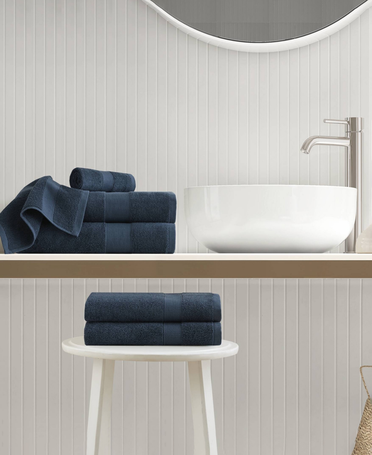 510 Design Premium Turkish Cotton Plush 6-pc. Bath Towel Set In Navy