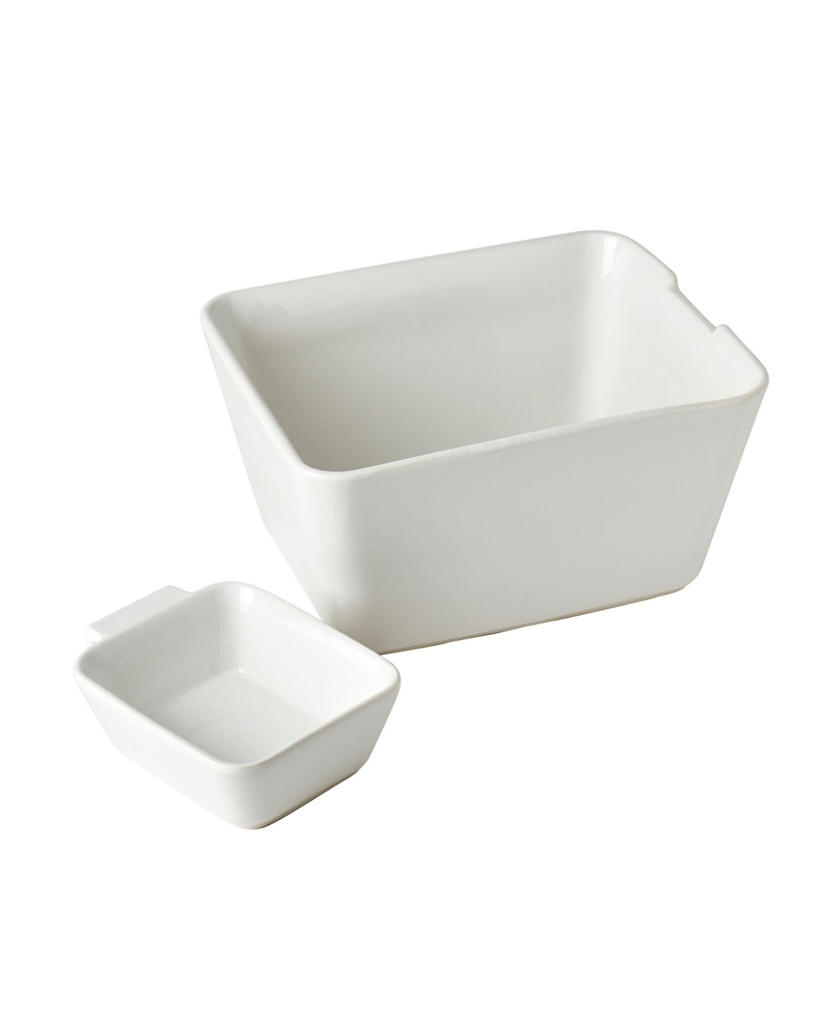 Denmark Tools For Cooks Rectangular Chip Dip Set In White