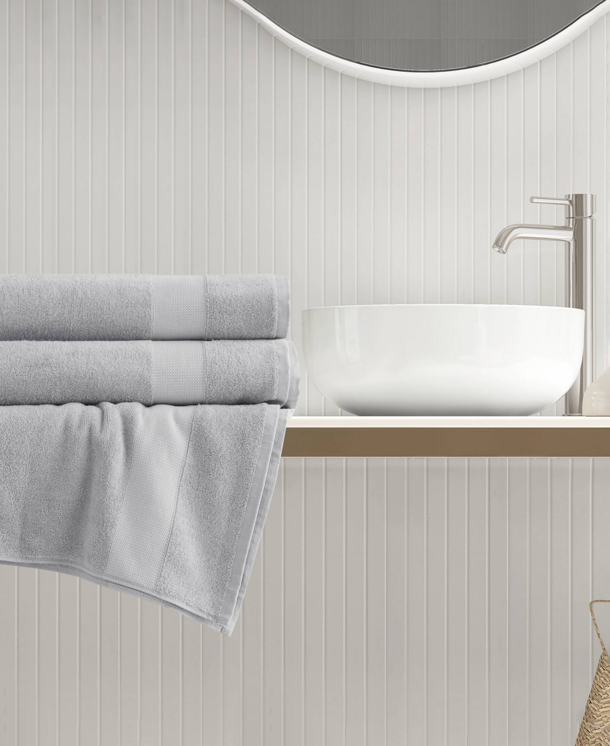 510 Design Premium Turkish Cotton Plush 2-pc. Bath Towel Set In Light Grey