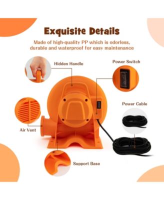 550W Air Blower (0.7HP) for Inflatables with 25 feet Wire and GFCI Plug