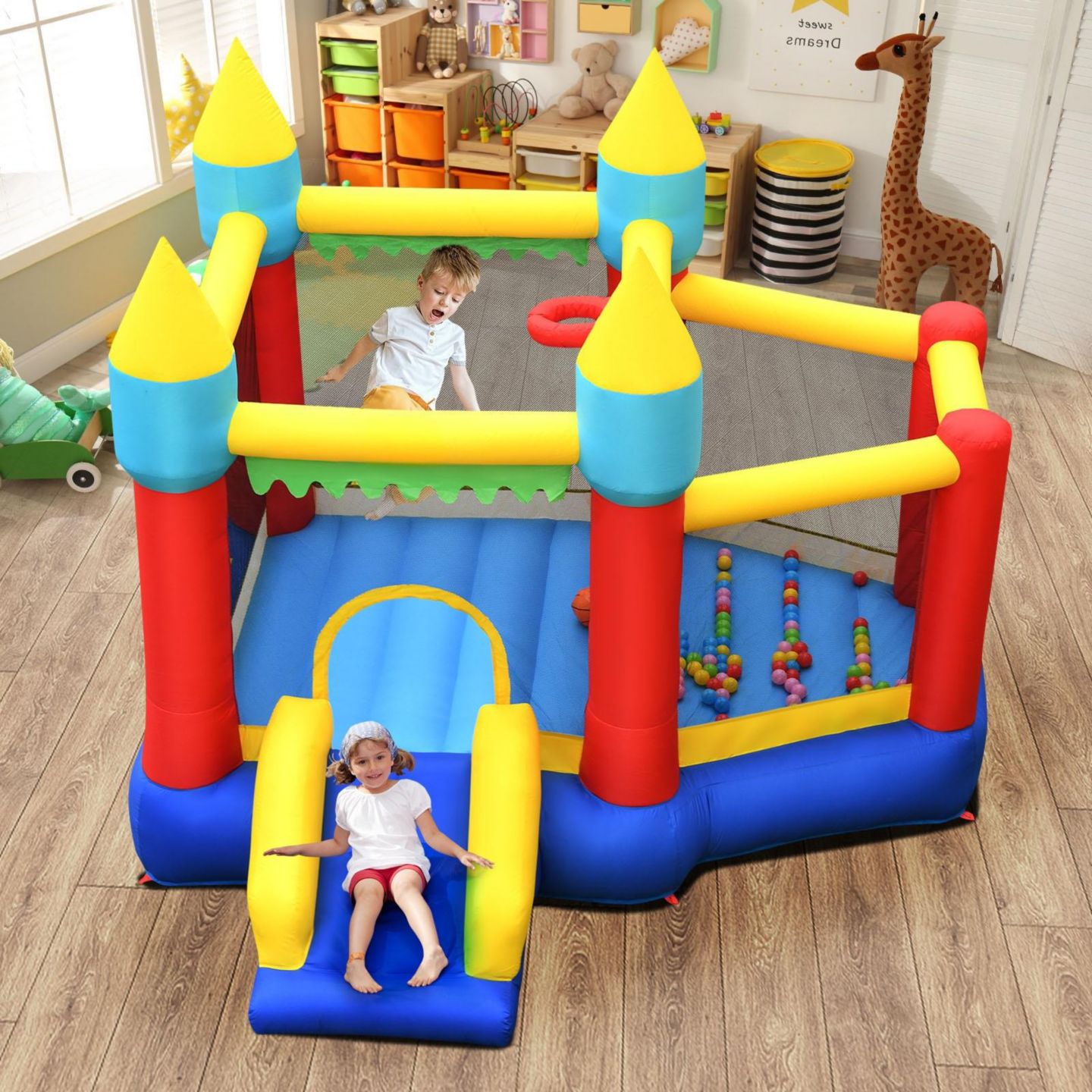 Детская игрушка GOUUN Inflatable Bounce Slide Jumping Castle Without Blower — фото 7