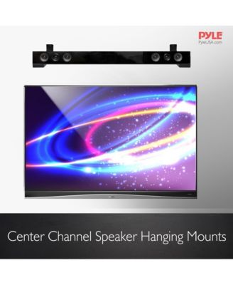 Universal Wall Mount Sound Bar Speaker Brackets, Adjustable Center Channel Hanging Mounts