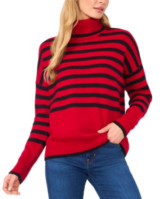 Red striped turtleneck hotsell