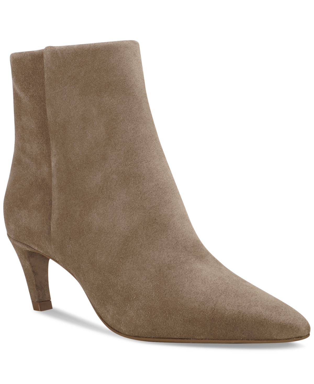 Vince Camuto Quinley Pointed Toe Bootie In Oyster Suede