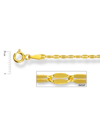 18" Mirror Link Chain (2mm) in 14K Gold