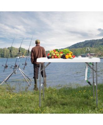 Folding Cleaning Sink Faucet Cutting Camping Table with Sprayer