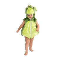 Green Dragon Hooded Romper Costume - Infants Boys