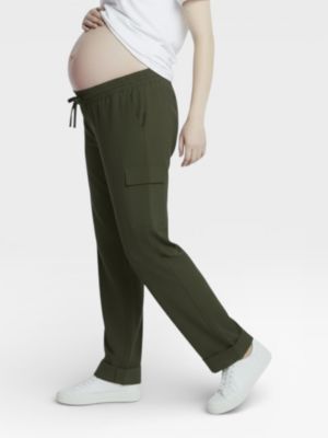 Maternity Under the Belly Utility Cargo Relaxed Fit Pant - Motherhood