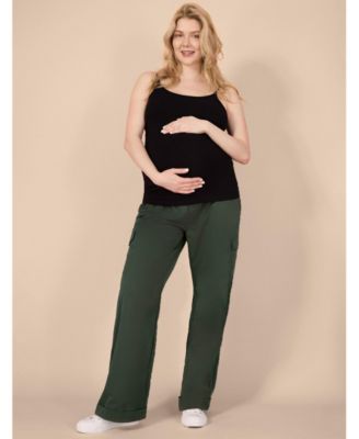Maternity Under the Belly Utility Cargo Relaxed Fit Pant - Motherhood