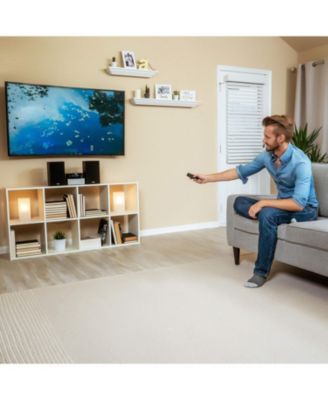 Stereo Shelf System CD Player with Bluetooth, USB & Aux Input, Rich Sound & Bass, FM Radio, LCD Display, Remote Control, Sleek Design