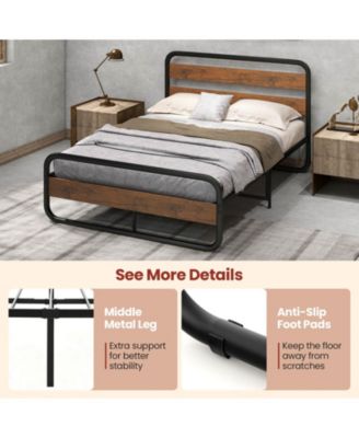 Arc Platform Bed with Headboard and Footboard