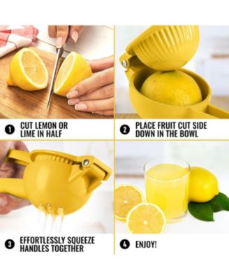 Premium Quality Metal Lemon Squeezer, Citrus Juicer, Manual Press