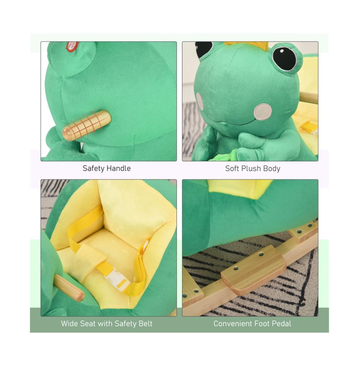 Slickblue Baby Rocking Frog Fun and Safe Ride-On Toy for Infants and Toddlers