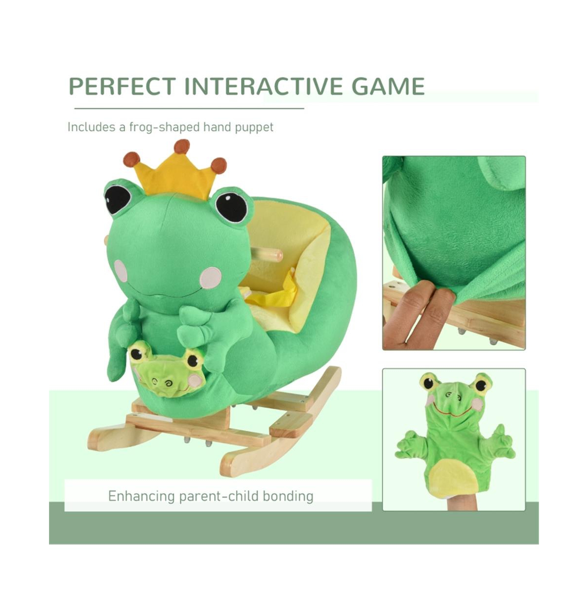 Slickblue Baby Rocking Frog Fun and Safe Ride-On Toy for Infants and Toddlers
