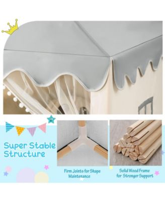 Kids Large Play Castle Fairy Tent with Mat