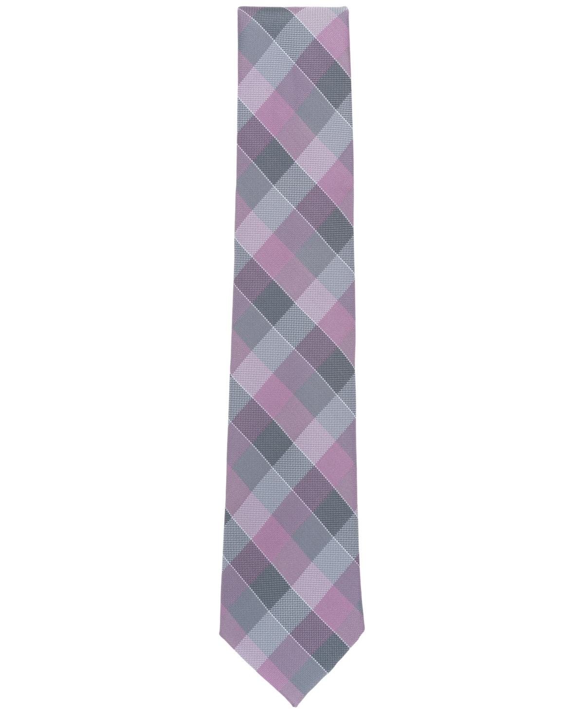Shop Michael Kors Men's Monton Plaid Tie In Grey