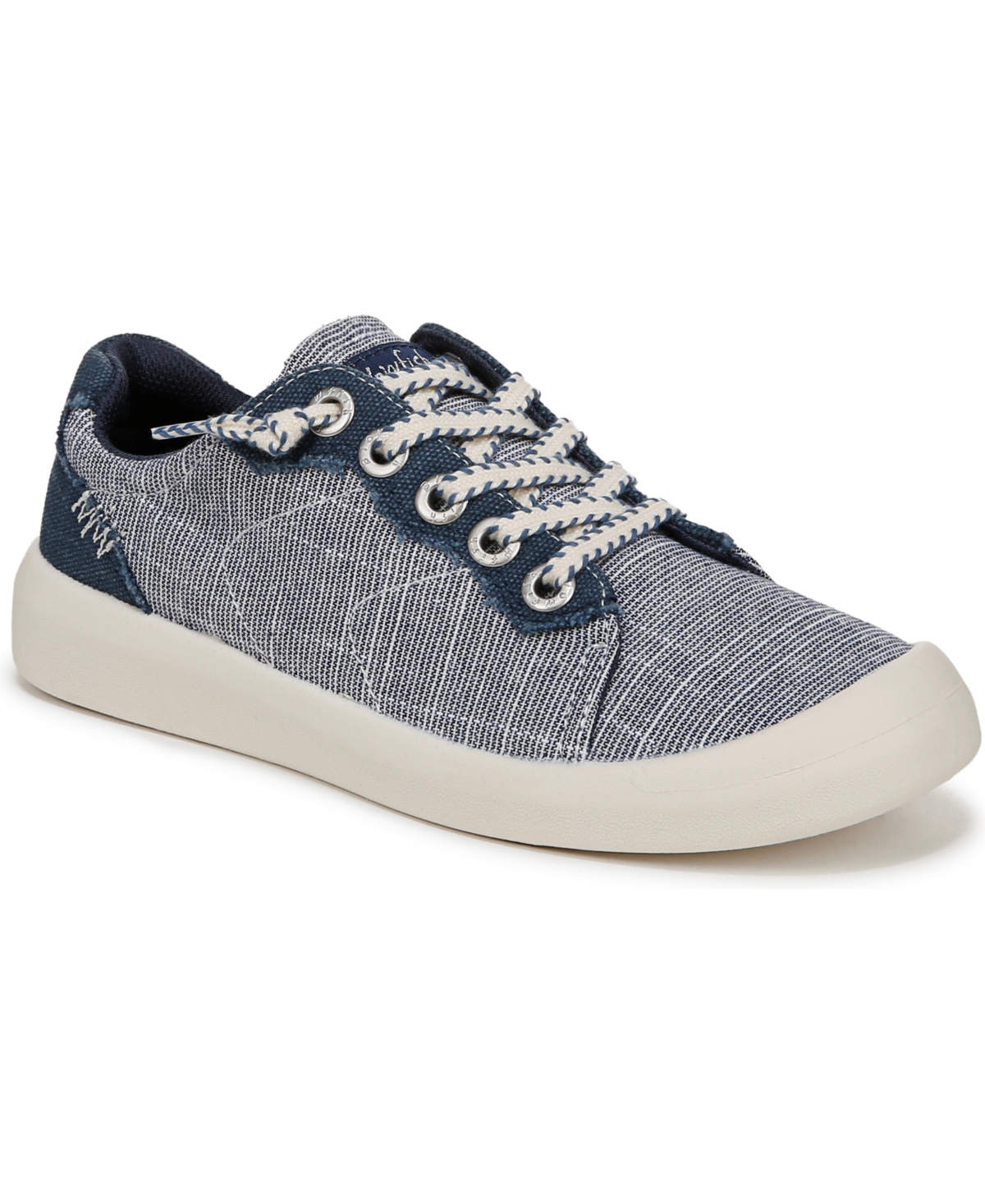 Shop Blowfish Malibu Women's Boardwalk Lace Up Sneakers In Navy Fabric