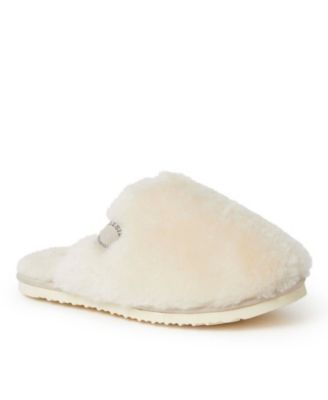 Women's Shelly Beach Genuine Shearling Fuzzy Scuff Slipper