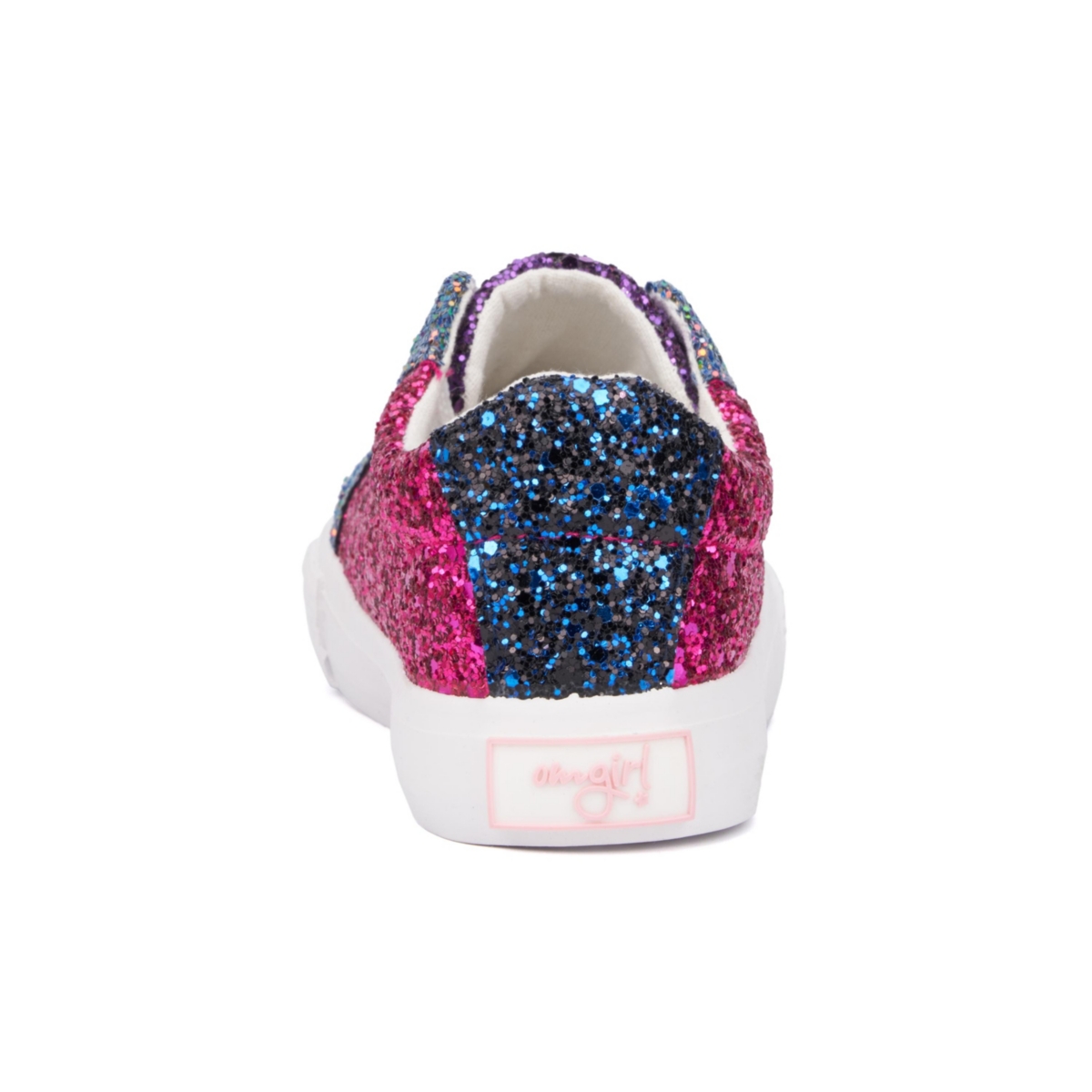 Olivia Miller Little Girls Glitter Low Top Sneakers