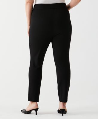 Plus Size Slim Leg Ankle Pant with Hardware