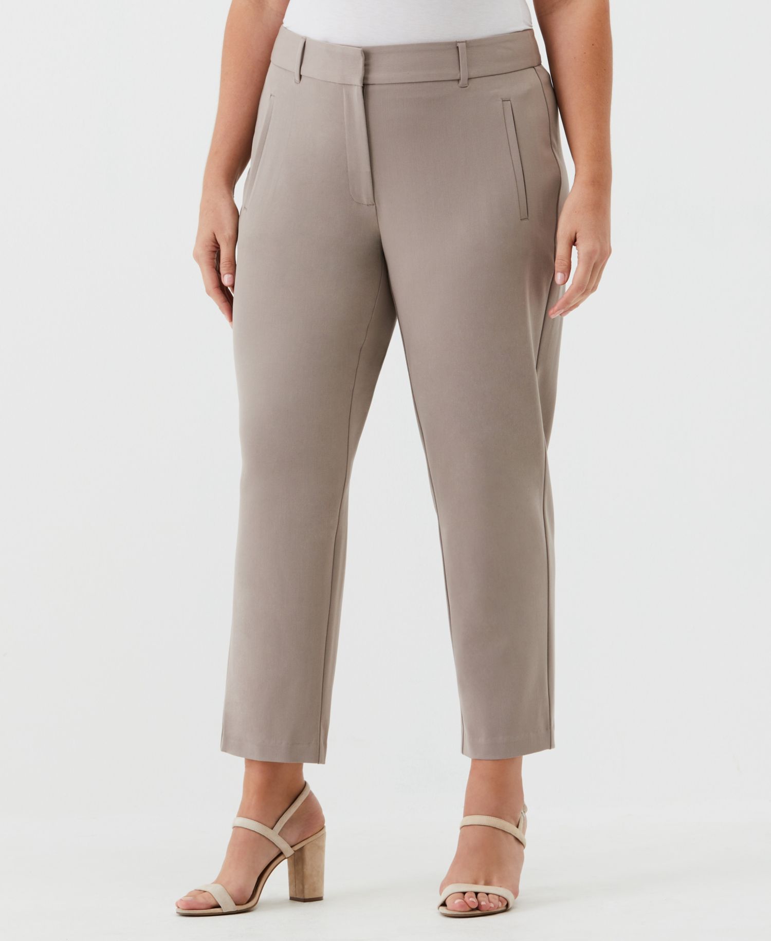 Petite Straight Leg Ankle Pants