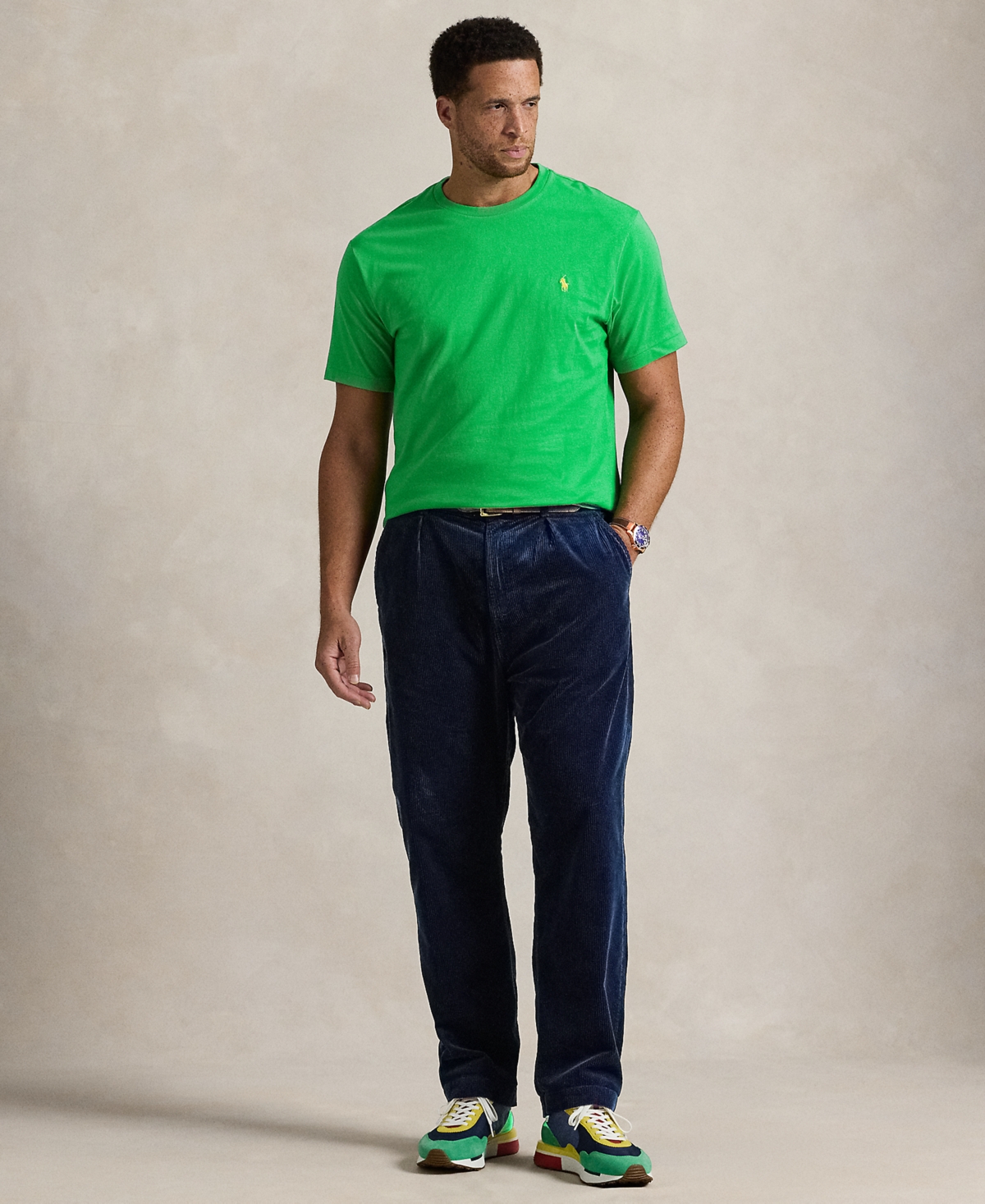 Polo Ralph Lauren Men's Big & Tall Crew-Neck Pocket T-Shirt