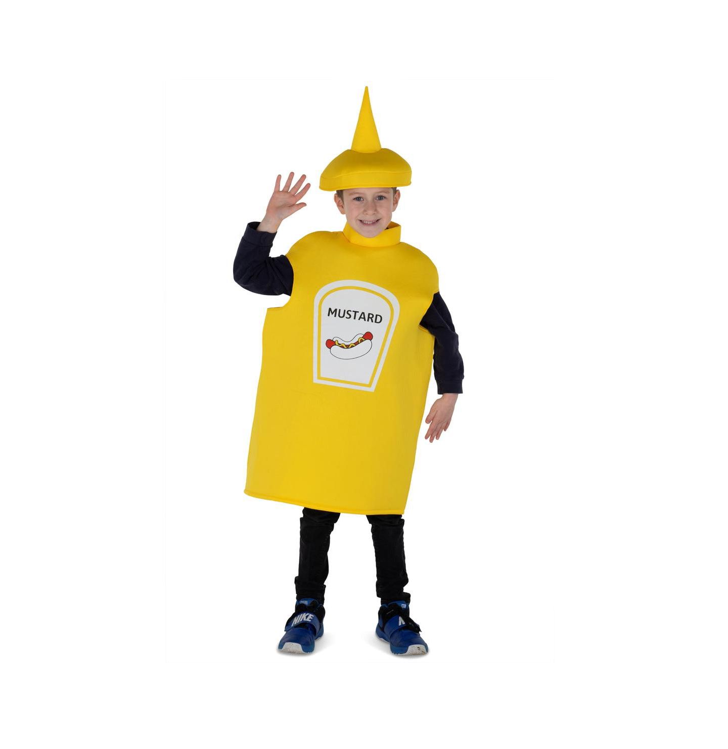 Dress Up America Mustard Bottle Tunic & Hat Costume Set - Kids Girls & Boys — фото 1